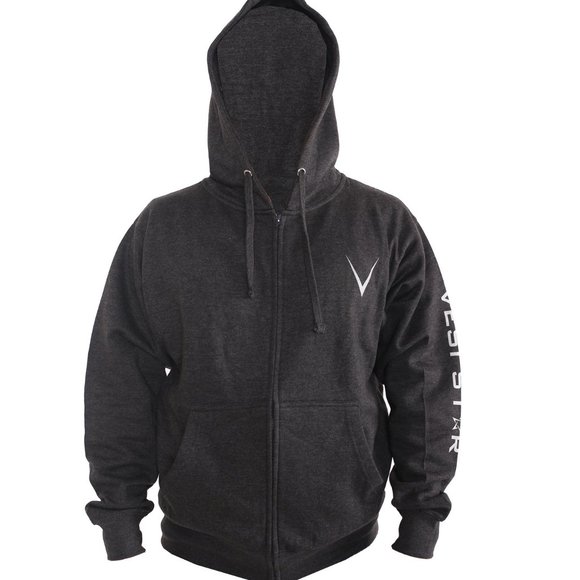 Vesi Star Other - Vesi Star Cotton Hoodie, Zipper, Front Pockets
